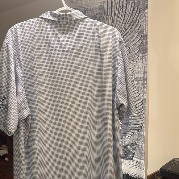 Donald Ross Men's Gray Patterned Polo Shirt - Picture 5 of 7